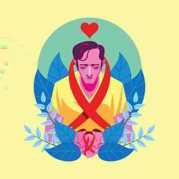 Aids Survivor Concept vector