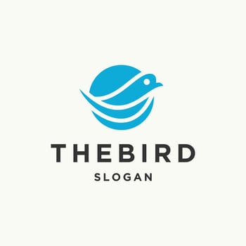 The bird logo icon design template vector illustration