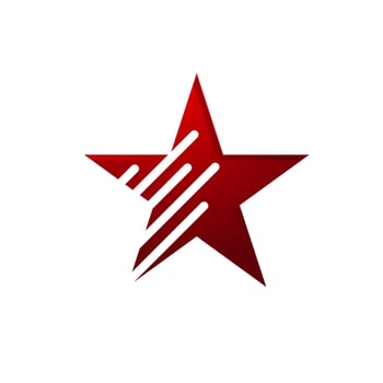 decorative and creative abstract star logo vector icon concept illustration