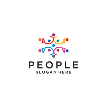 People logo vector icon design template