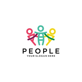 People logo vector icon design template