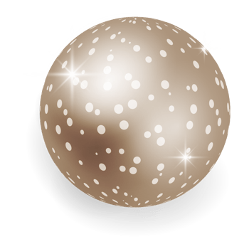 Metallic Copper Christmas Ball. png