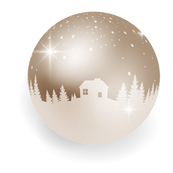 Metallic Copper Christmas Ball. png