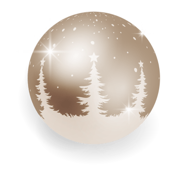 Metallic Copper Christmas Ball. png