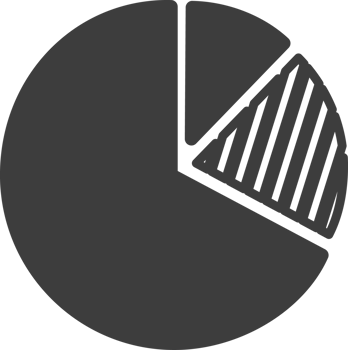 Diagram circle  black shadow icon, Business icon set. png