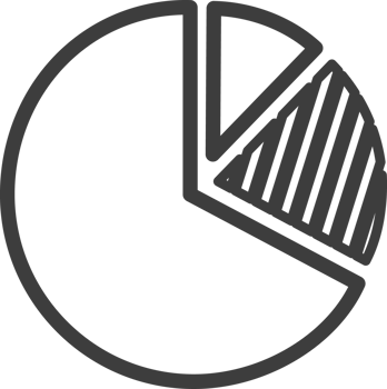 Diagram circle thin line icon, Business icon set. png