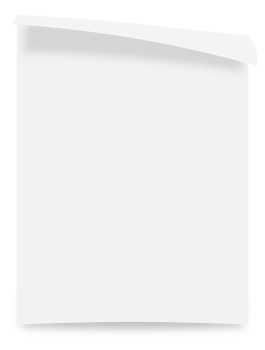 Realistic folded empty paper. Glued paper wrinkled effect illustration. png
