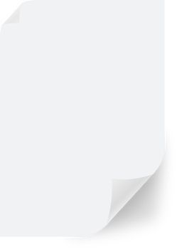 Realistic folded empty paper. Glued paper wrinkled effect illustration. png