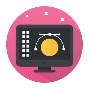 Trendy Graphic Designing vector