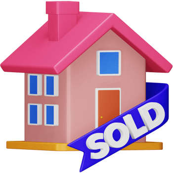 Sold 3d rendering isometric icon. png