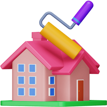 Renovation 3d rendering isometric icon. png