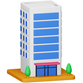 Building 3d rendering isometric icon. png
