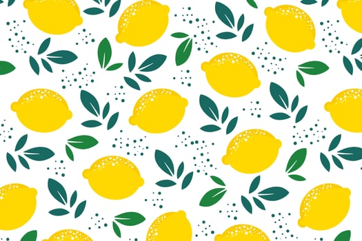lemon vector pattern background design fruit natural