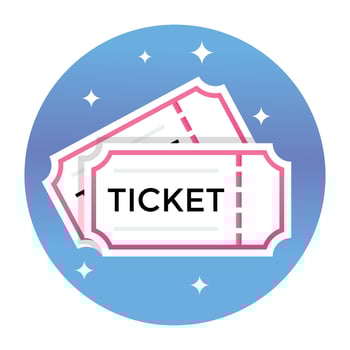 Trendy Movie Tickets vector