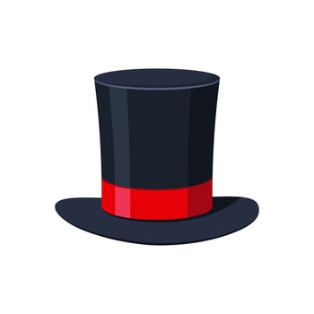 Magic cylinder hat vector art