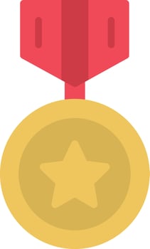 Medal Flat Icon vector