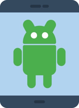 Android Flat Icon vector