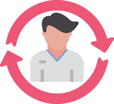 Spin Flat Icon vector
