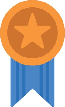 Medal Flat Icon vector