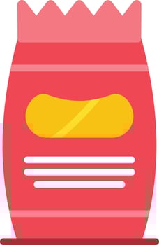 Snacks Flat Icon vector