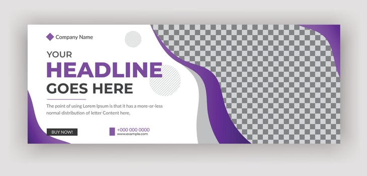 Corporate Business social media cover or web banner design, real estate social media cover design template vector
