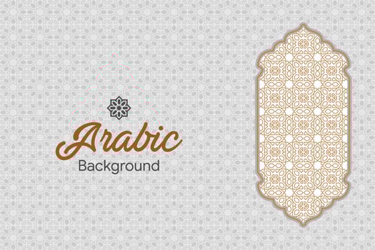 islamic arabic geometric art illustation vector