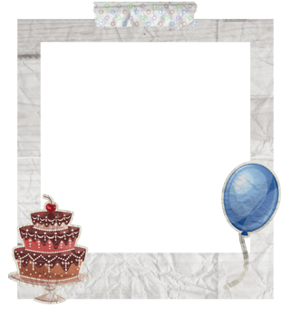 Creative Birthday Photo Frame png