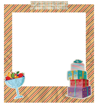 Creative Birthday Photo Frame png