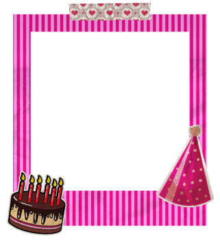 Creative Birthday Photo Frame png