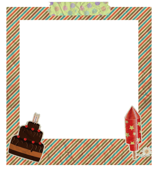 Creative Birthday Photo Frame png
