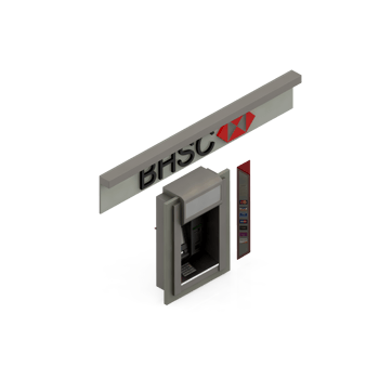 Isometric ATM 3D render png