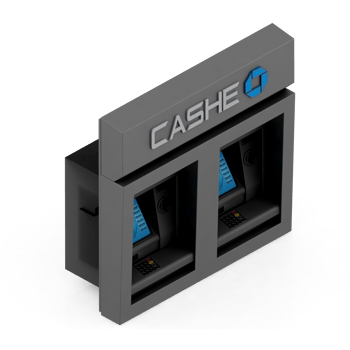 Isometric ATM 3D render png