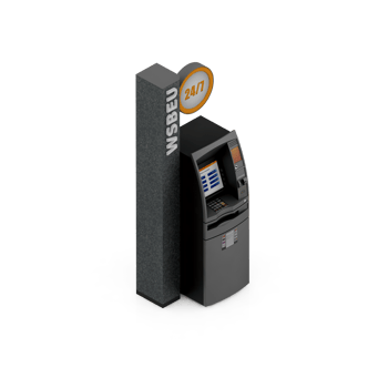 Isometric ATM 3D render png