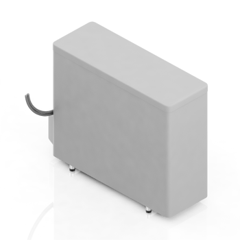 Isometric air conditioning 3D render png