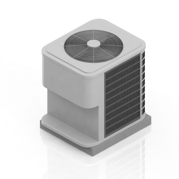 Isometric air conditioning 3D render png