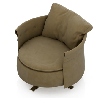 Isometric Armchair Isolated 3D render png