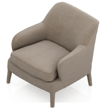 Isometric Armchair Isolated 3D render png