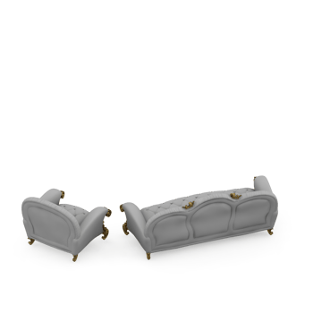 Isometric Armchair Isolated 3D render png