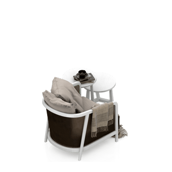 Isometric Armchair Isolated 3D render png
