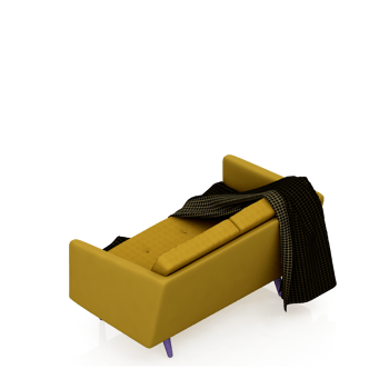 Isometric Armchair Isolated 3D render png
