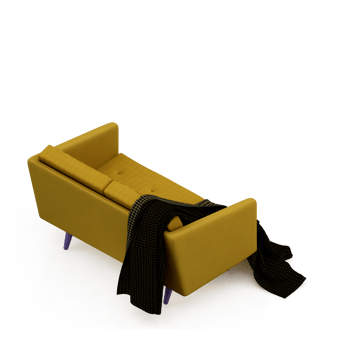 Isometric Armchair Isolated 3D render png