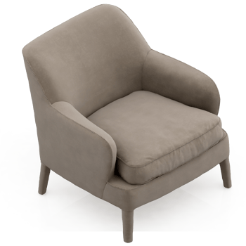 Isometric Armchair Isolated 3D render png