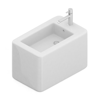 Isometric bathroom items 3D isolated render png