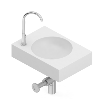 Isometric bathroom items 3D isolated render png