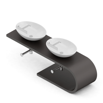 Isometric bathroom items 3D isolated render png