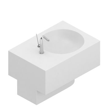 Isometric bathroom items 3D isolated render png