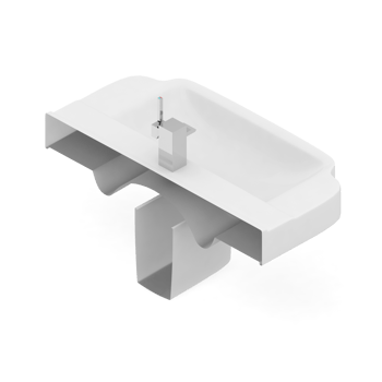 Isometric bathroom items 3D isolated render png