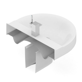 Isometric bathroom items 3D isolated render png