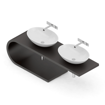 Isometric bathroom items 3D isolated render png