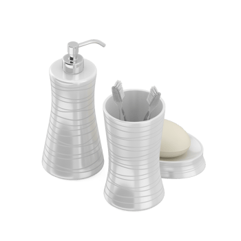 Isometric bathroom items 3D isolated render png